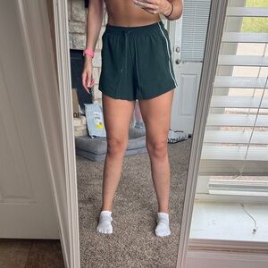 Lululemon Athletica Dark Green Athletic Shorts